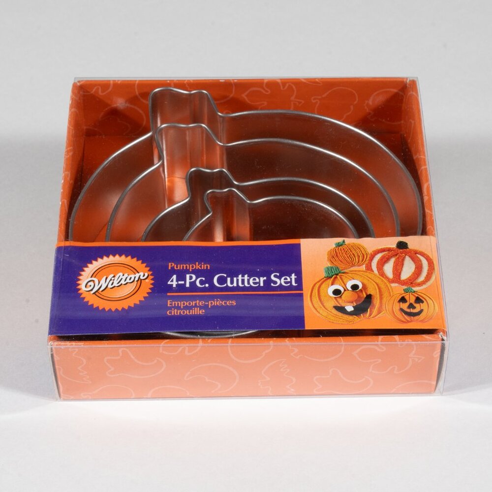 Wilton 4-Piece Nested Pumpkin Cookie Cutter Set
